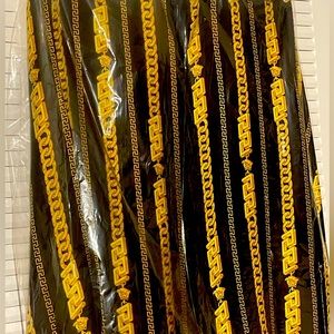 Brand New w/o tags Versace Chain link Silk shirt sz 58.